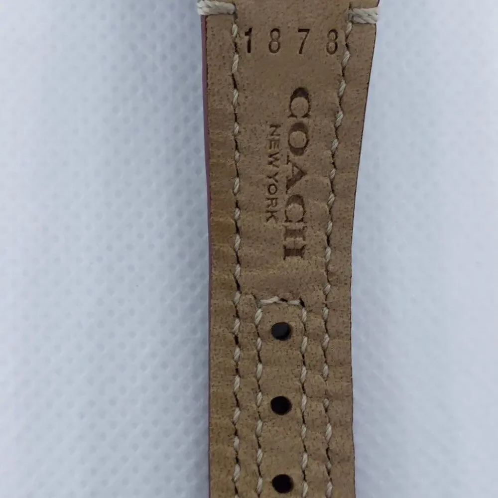 Coach Signature Boyfriend Watch Khaki/Burgundy